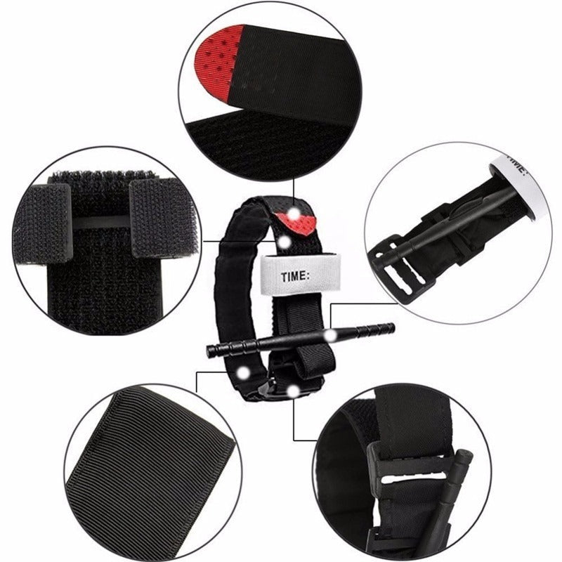 Tourniquet Survival Tactical Combat Application Portable Camping Outdoor Military Medical Emergency Buckle Tournique