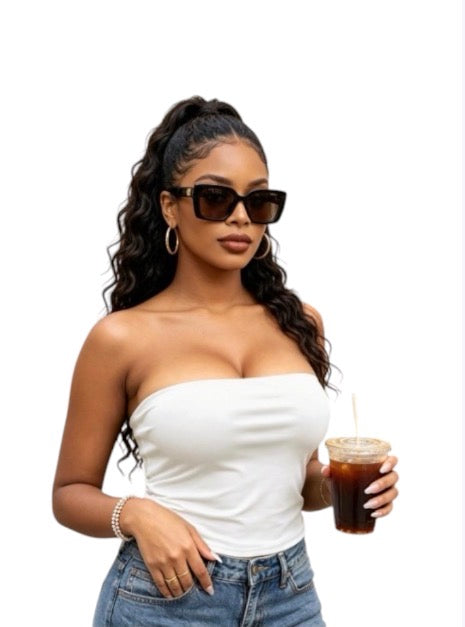 Ladies Strapless Bandeau Tube Tops-Various Colours