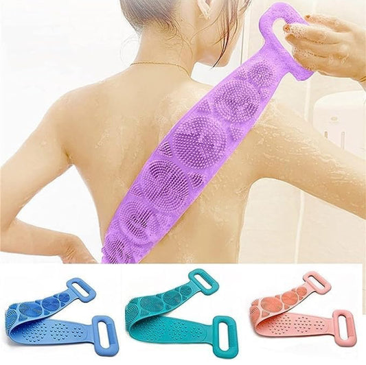 Silicone Body Back Scrubber Double Side Bathing Brush 2pc  - Various Options