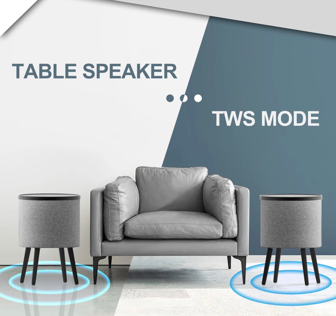 MFURN Smart Home Speaker Charging Sound Table-Various Options