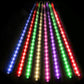 Christmas LED Meteor Shower Rain Light, 80cm 8 Tubes SMD LED Snow Fall Lighting Snow Lights Cascading Icicle String Light for Christmas New Year Night Lighting Garden Tree Home Decor, Multicolor