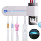 MHome Ultraviolet Sanitiser & Toothbrush Holder With Toothpaste Dispenser