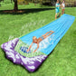 Kids Lawn Water Slides with Splash Sprinkler & Inflatable Crash Pad 72x474cm