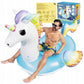 GIANT Pegasus Inflatable Mattress 224×159 cm – Pool & Beach Float with Handles