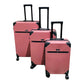 Retro Travel 3pc Trolley Case with Lock-Various Colours