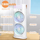 Double-Ended Spray Fan USB Rechargeable 2000mAh