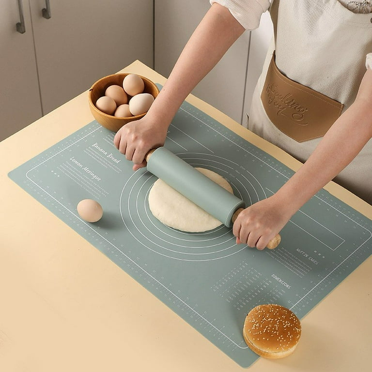 Placemat,Rolling Pin Mat Large Long Silicone Nonstick
