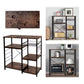 MFurn Multipurpose Wooden Vintage Style Storage Rack