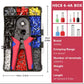 Crimping Pliers Tubular Terminal Crimper Wire Mini Crimper Tools Household Electrical Kit With 1200pc Lugs