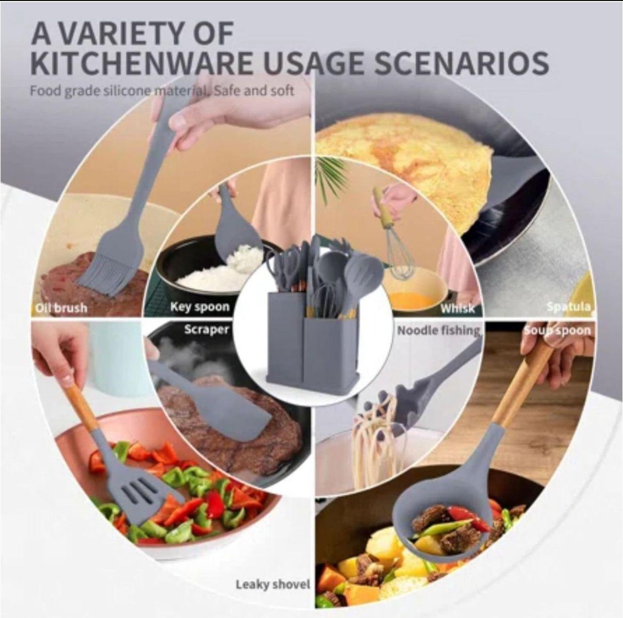 Kitchen Cutlery Set - 19pc