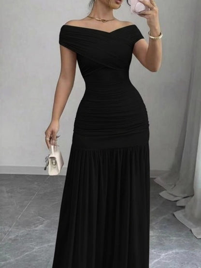 Women’s Off Shoulder Mermaid Tail Dress-Various Colours