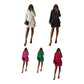 Ladies Double Breasted Blazer/Mini Skirt 2pc Set-Various Colours