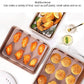 MHome Carbon Steel Baking Sheet Tray Small ,Medium,Non Stick Oven Pan, Multi Functionality, Excellent Heat Conductivity