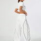 Women's Casual Streetwear T-Shirt And Wide Leg Pants 2pc Set- Various Colours