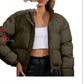 Ladies Cropped Puffer Jackets-Various Colours
