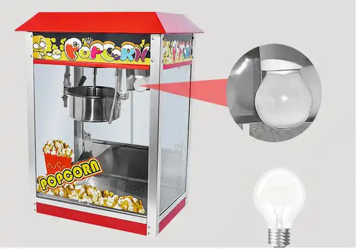 Popcorn machine commercial stall automatic puffing machine electric spherical butterfly roof popcorn machine