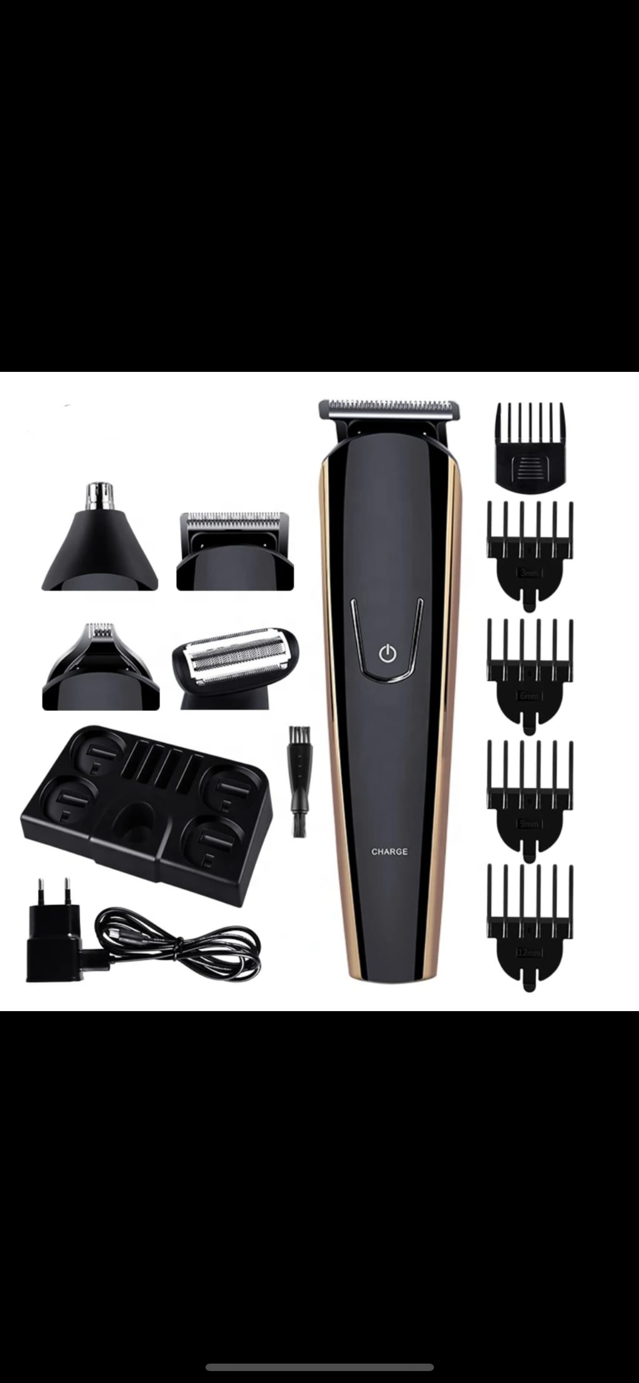 Professional Hair Clipper & Nose Trimmer With Shaver 11-in 1