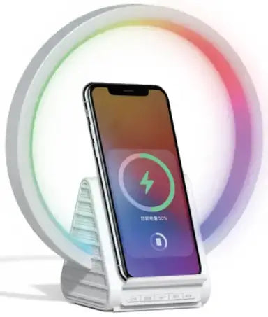 LED Wireless Charging Speaker Ring Light