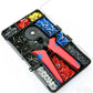 Crimping Pliers Tubular Terminal Crimper Wire Mini Crimper Tools Household Electrical Kit With 1200pc Lugs