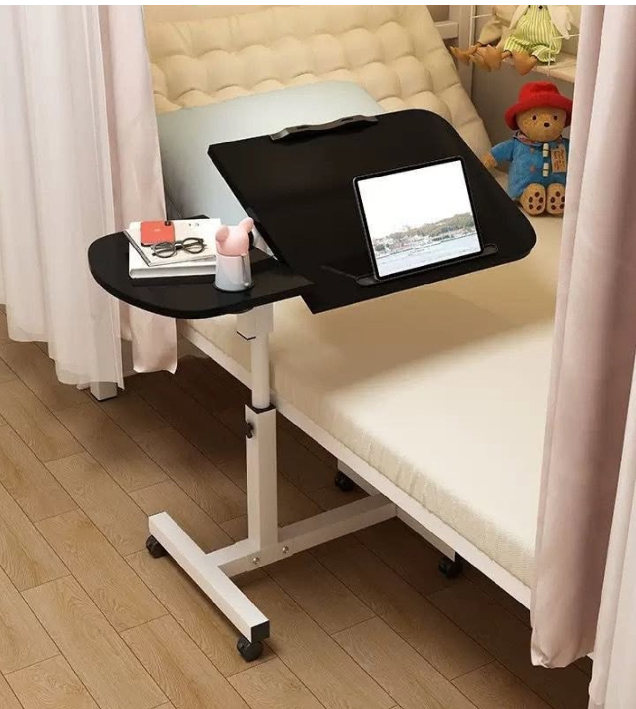 MFurn Adjustable & Rotating Multifunction Laptop Table – Mobile Desk for Home & Office