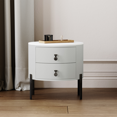 MFurn Modern 2-Drawer Nightstand, Storage Bedside Table for Bedroom, Living Room-Various Colours