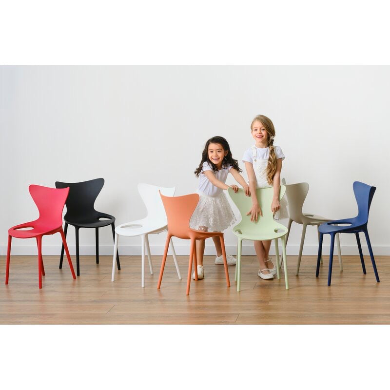 Solid Back Stacking Side Chair - Various Options Available