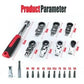 Multifunction Changeable Flex Ratchet Wrench 20pc