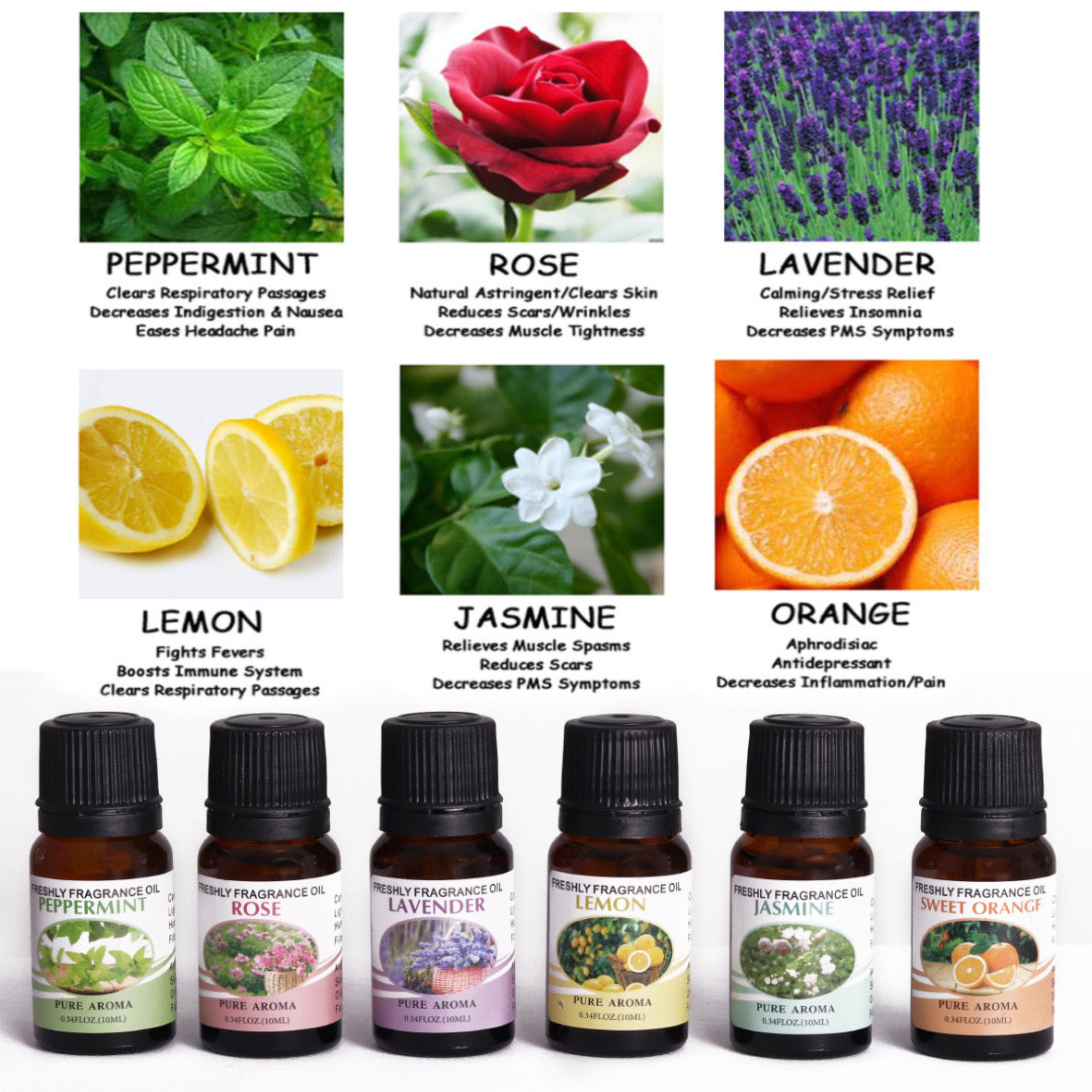 Air Cooler Humidifier –  6pc Essential Fragrance Oils Included