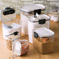 MHome Baker's Airtight Kitchen Storage Canister Container Set for Flour, Sugar & More, Keeps Ingredients Fresh, with Accessories 6pc
