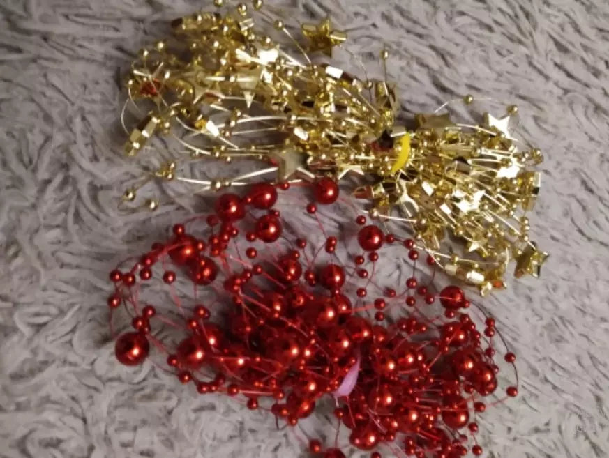 Garland Beads Artificial Chain Flowers Pearls Wedding Party Decor - Various Colours