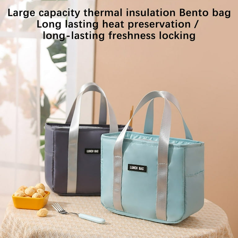 MHome Lunch Bag Insulated Lunch Box, Small Leakproof Cooler Food Lunch Containers Reusable High Capacity Lunch Tote Bags for Work, Travel, Outdoor-Various Colours