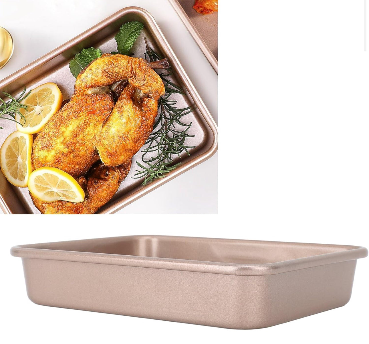 MHome Carbon Steel Baking Sheet Tray Small ,Medium,Non Stick Oven Pan, Multi Functionality, Excellent Heat Conductivity