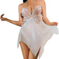 Ladies Sexy Lingerie Naughty Hot Sexy Underwear for Women, Feminine Sense Hollow Out Top and Bottom, Two Pieces Mesh Lingerie Neck-Various Colours