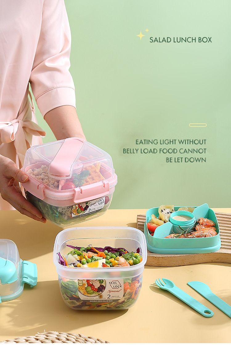 Salad Lunch Box 2 Layer