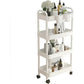 MFurn 3 Or 4-Tier Rolling Storage Trolley Cart – White, Yellow Or Black