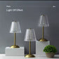 MTech Nordic Crystal Rechargeable Table Lamp LED Bar Lamp Touch Dimmable Golden Desk Lamp Living Room Bedroom-Various Options
