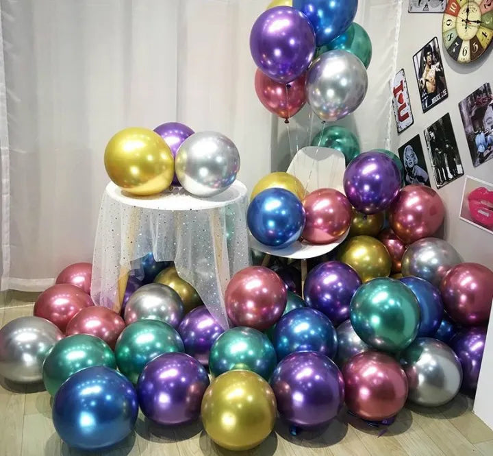 Chrome Metallic Balloons Latex Helium Balloon for Birthday Wedding Christmas Kids' Party Decor 12inch -50pc 

5
(13)
Product