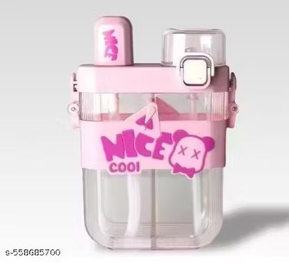 Mkids Double-Compartment Children’s Water Bottle – 620ml with Strap