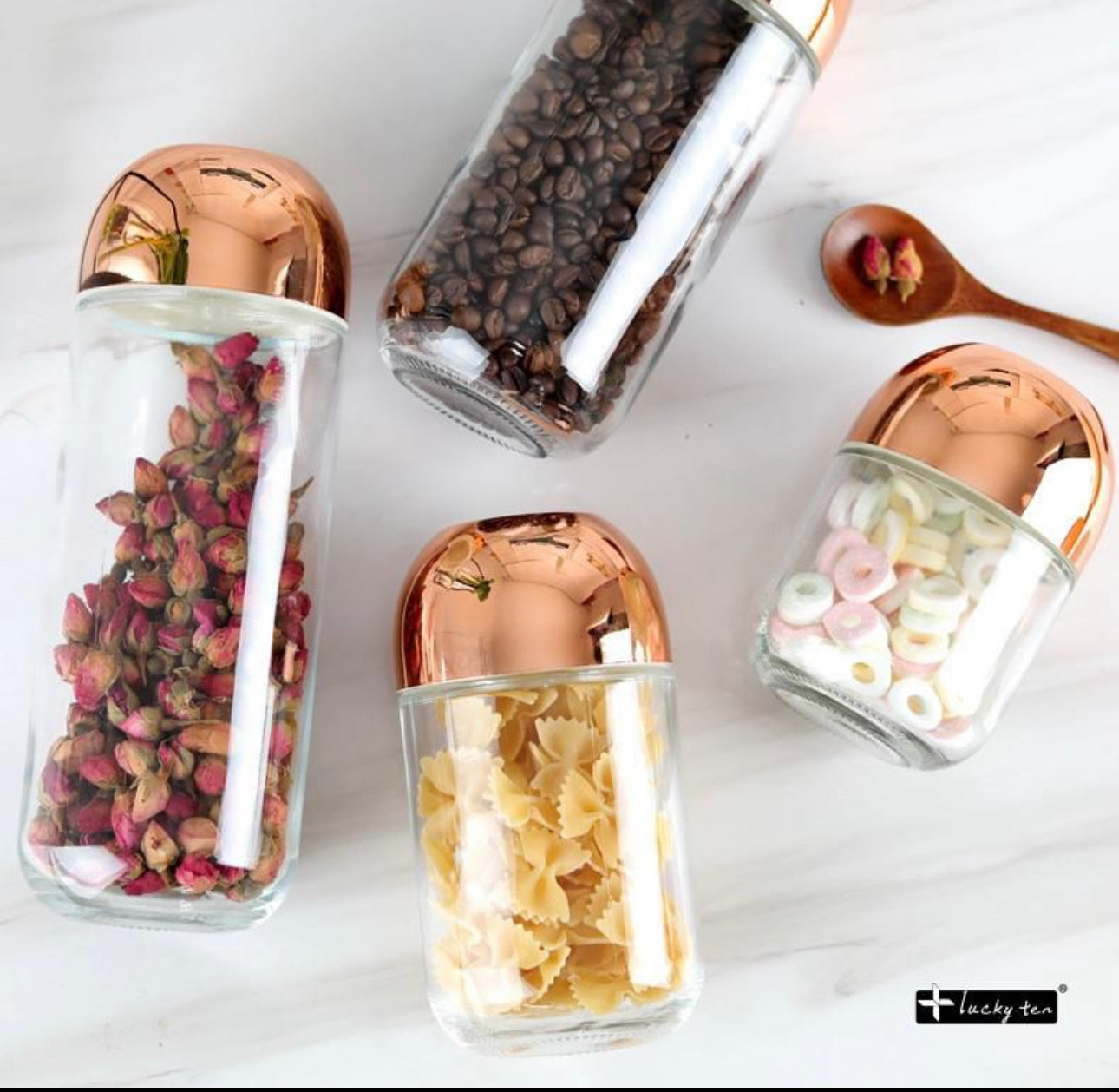 Amino Storage Canister Jar Set 2pc