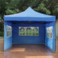 MHome Portable Pop Up Gazebo Marquee Tent With Clear PVC Windows And Walls 3x3M