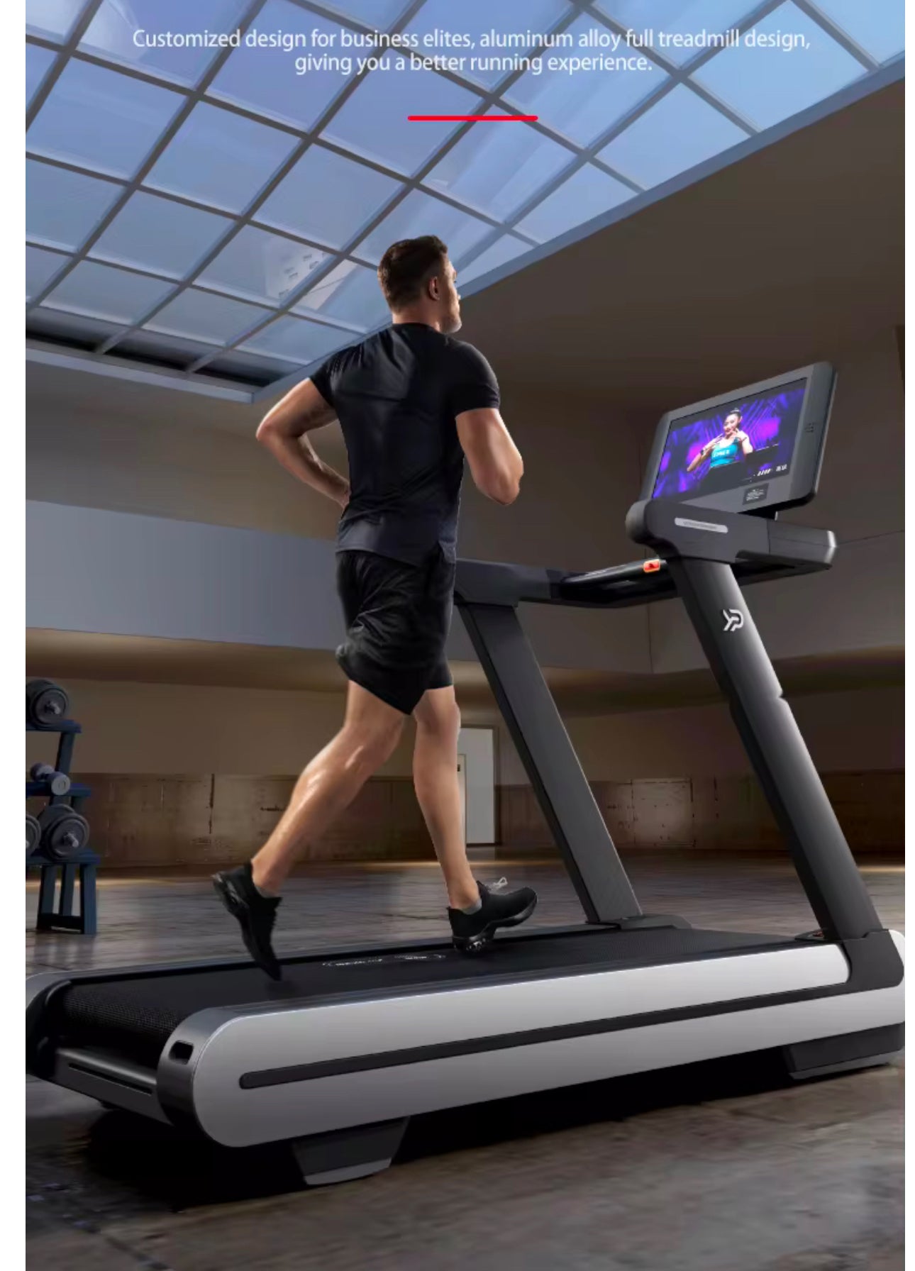 Pro-Sportz MX Commercial Treadmill 21.5” HD Touch Screen, Bluetooth, AC Motor, RF-Pro Suspension & Auto Incline For Premium Fitness