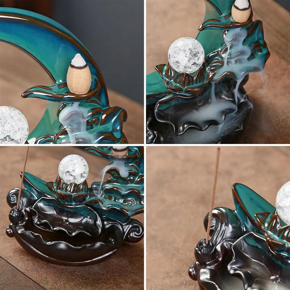 Waterfall Incense Burner Aromatherapy Ornament