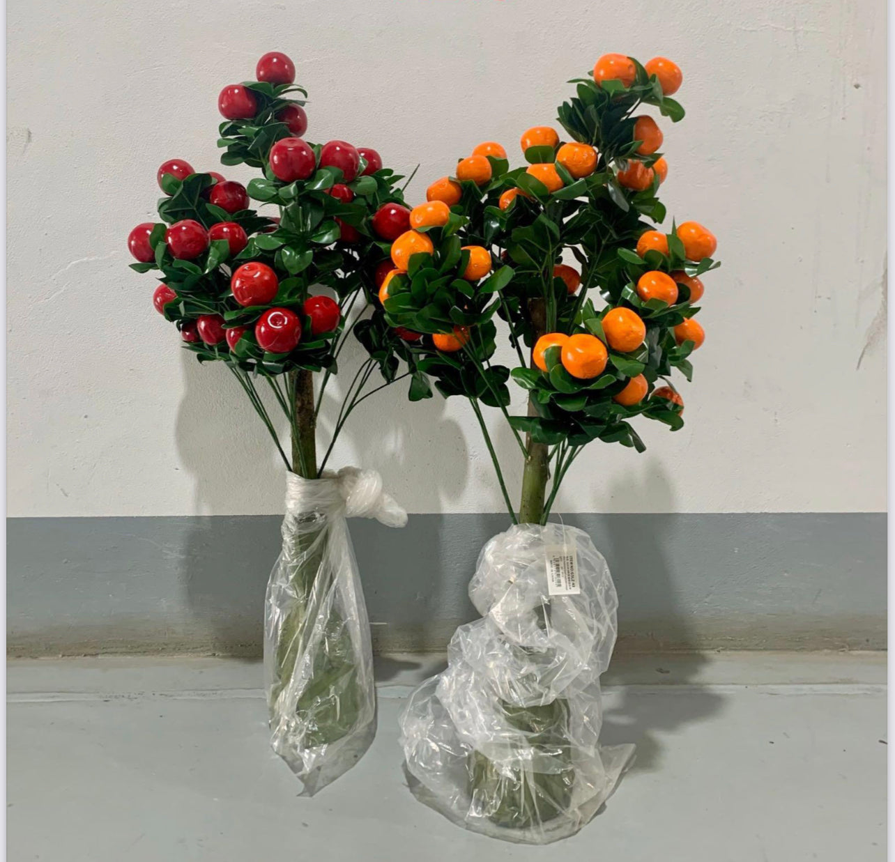 Artificial Plant | Orange or Cherrie Fruit Attached To The Branches