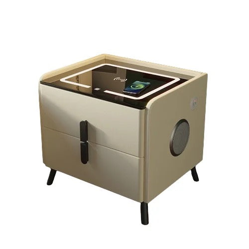 Smart Bedside Table BT, USB + LED +WIRELESS Charger - Various Colours