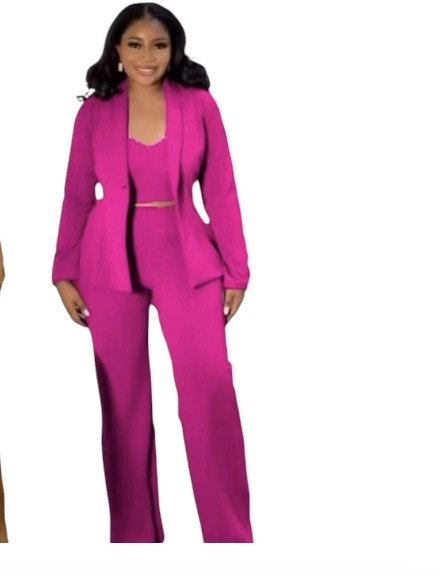Ladies 3pc Boss Suit-Various Colours