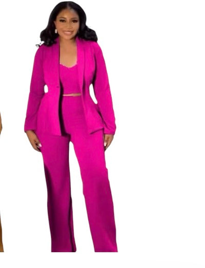 Ladies 3pc Boss Suit-Various Colours