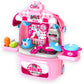 MKids Portable Kitchen Role Play Set & Suitcase Toy - Toys for Girls