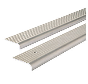 Aluminium Stair Tread Cover 28x6mm 2.7M Various Options