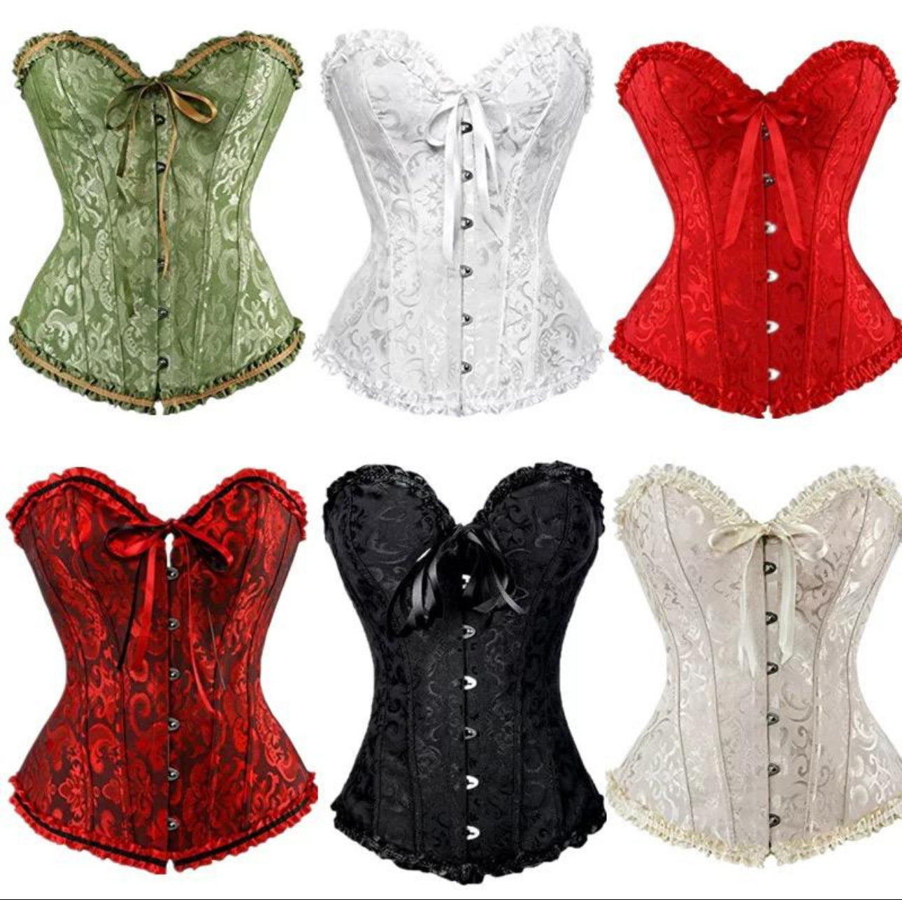 Ladies Sexy Lace Corsets- Various Colours
