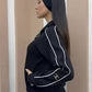 Ladies High Neck Zip-Up Tracksuit-Various Colours